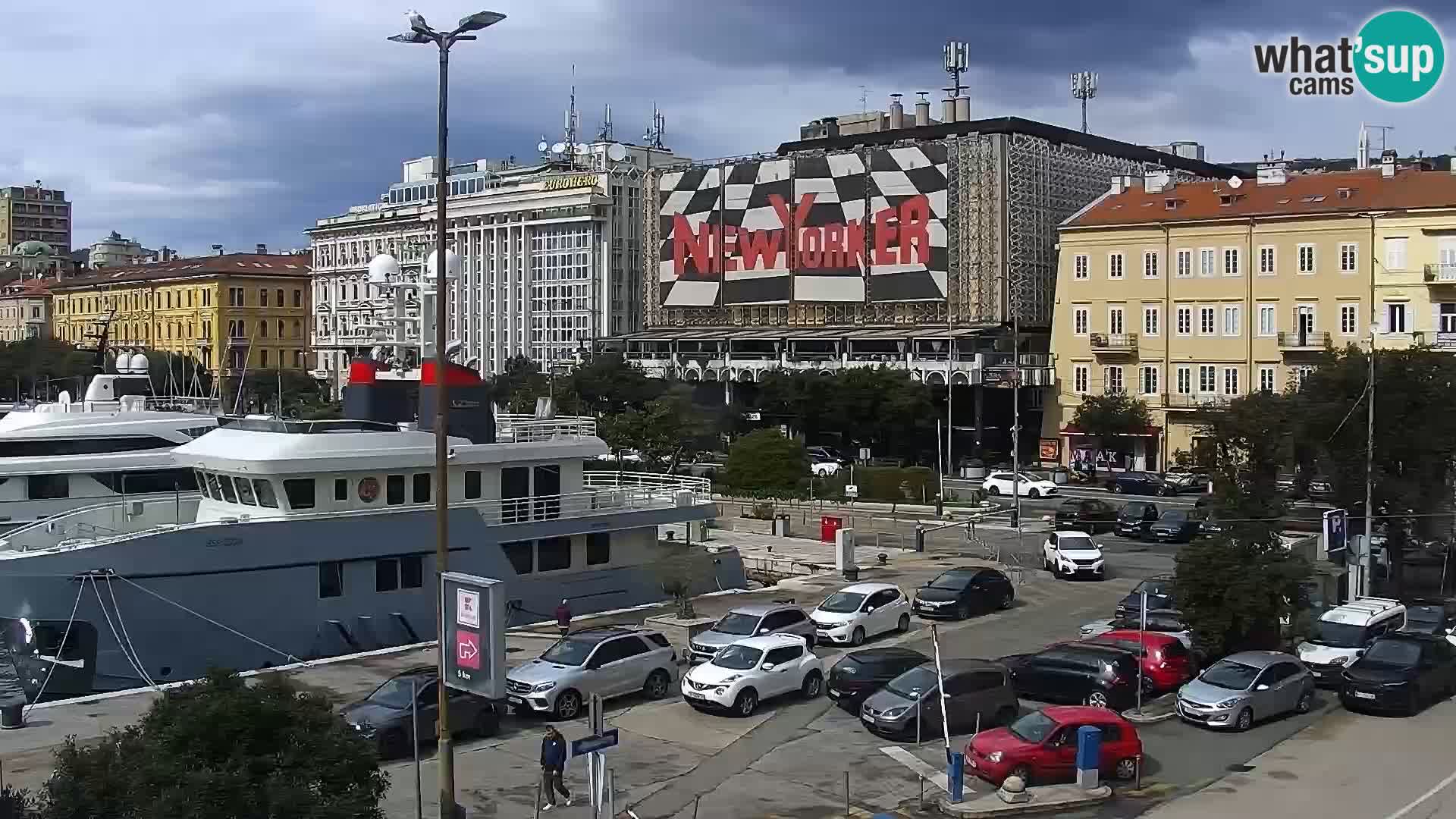 Die Riva und Marina in Rijeka – Live Webcam Kroatien