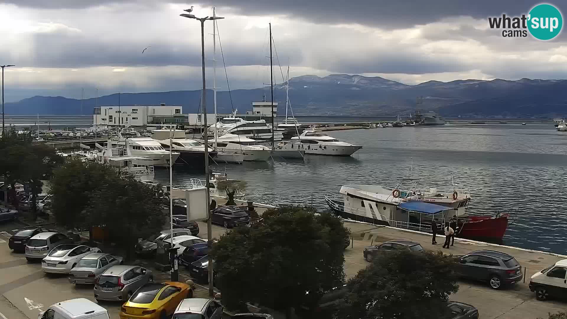 Die Riva und Marina in Rijeka – Live Webcam Kroatien