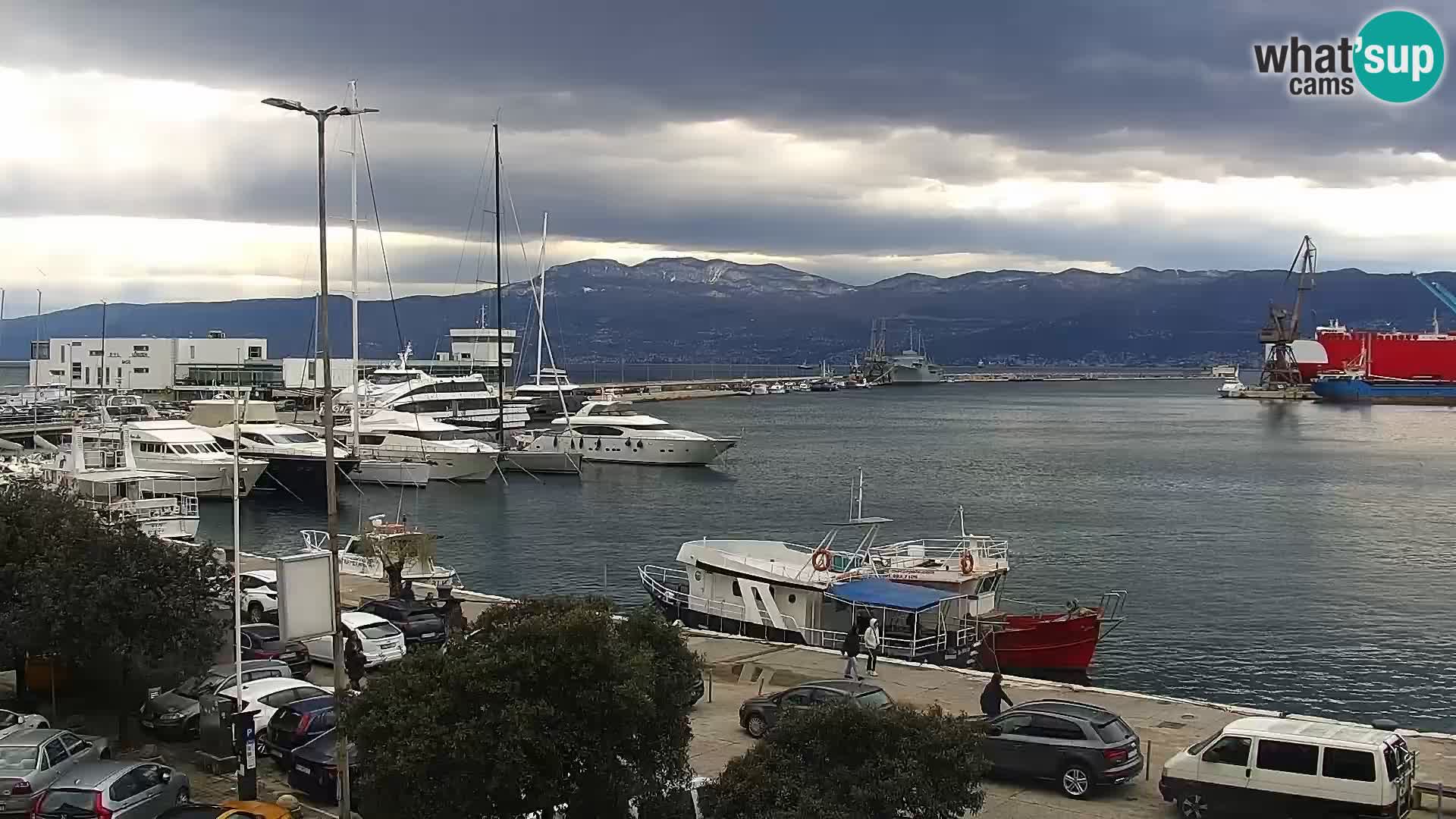 La Riva e la Marina a Rijeka (Fiume) – Live Webcam Croazia