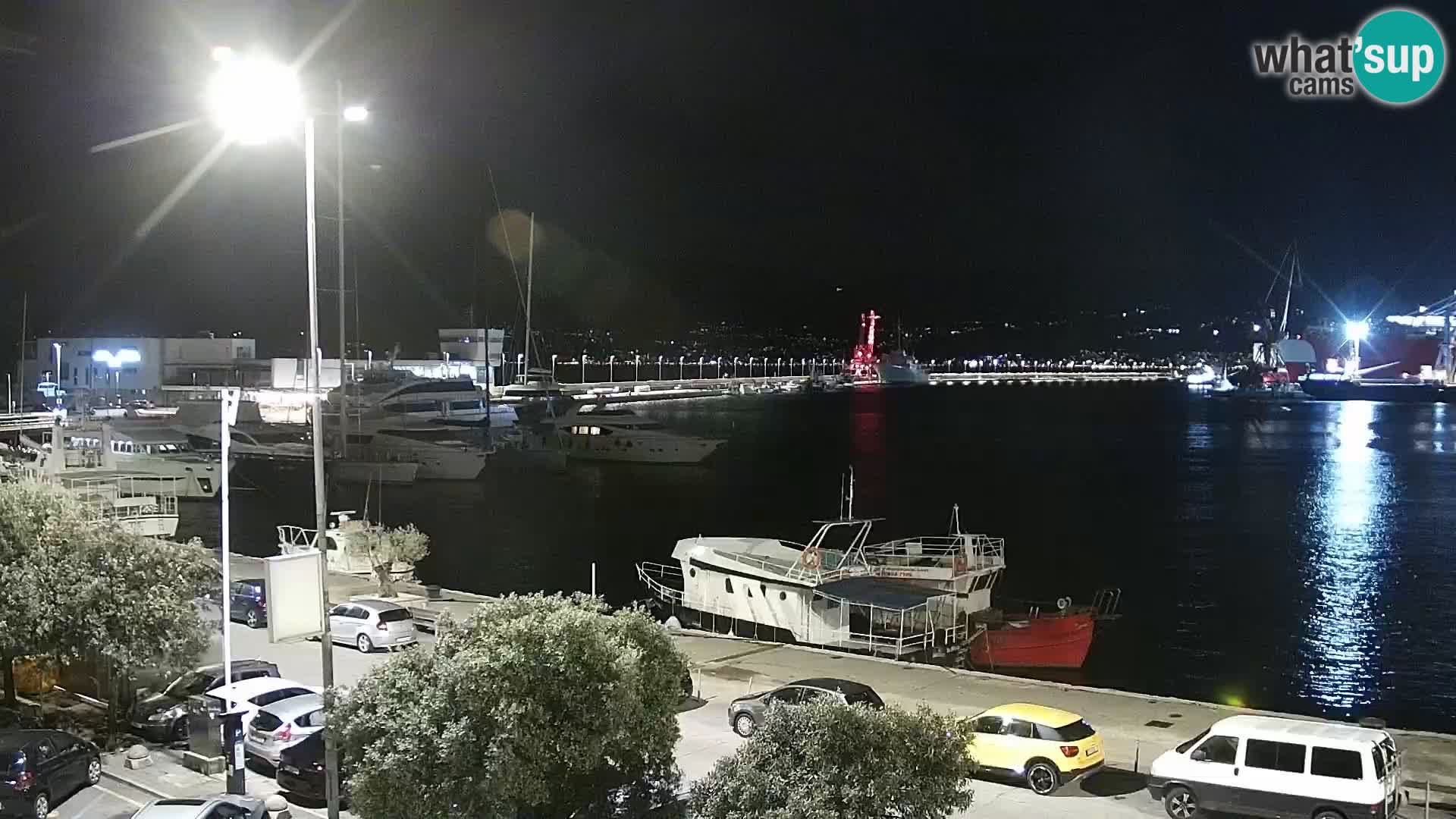 La Riva y Marina en Rijeka – Webcam en vivo Croacia
