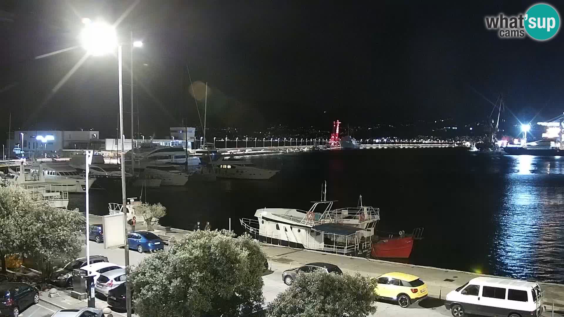 La Riva y Marina en Rijeka – Webcam en vivo Croacia