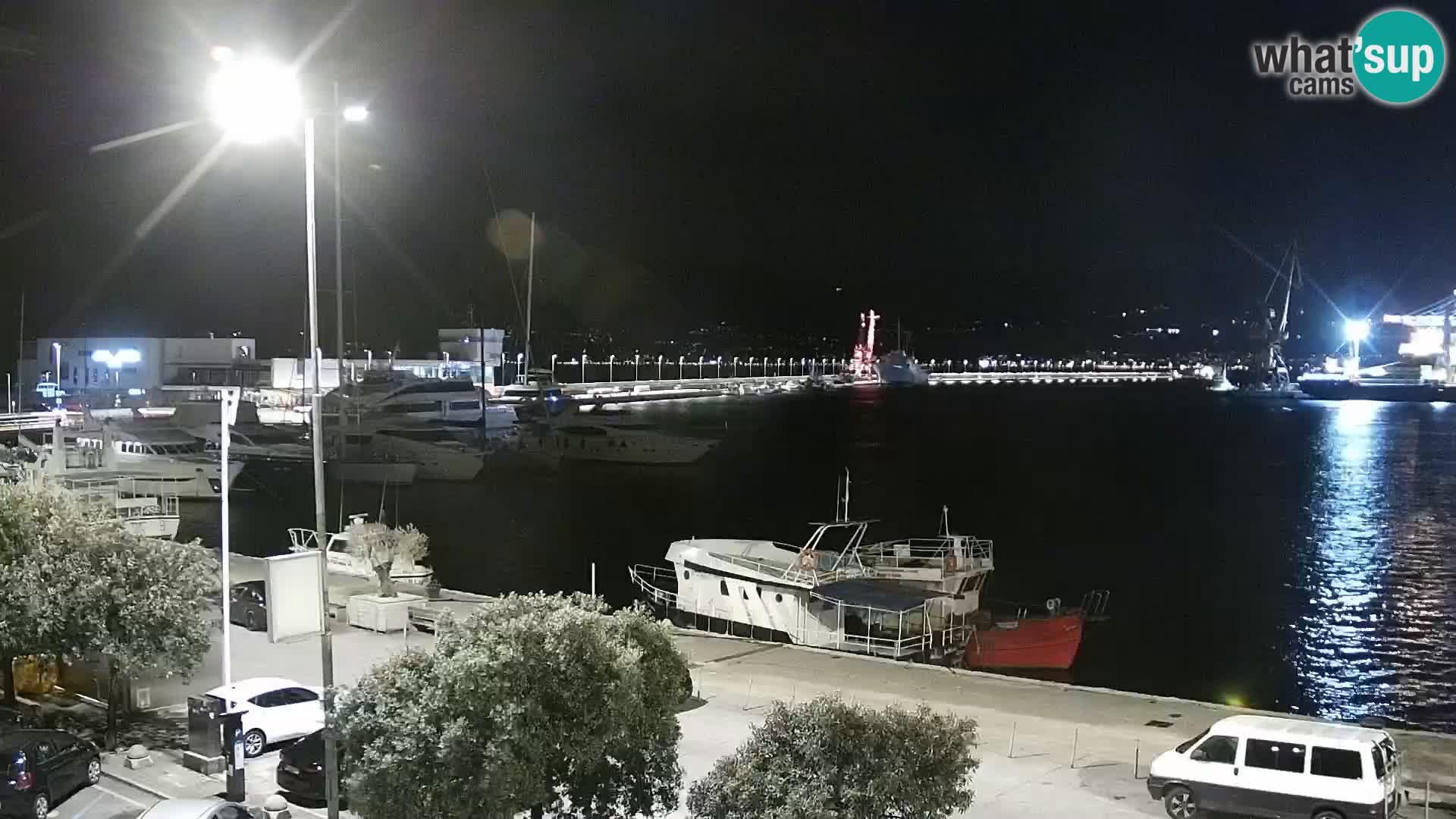 The Riva and Marina in Rijeka  – Live Webcam Croatia