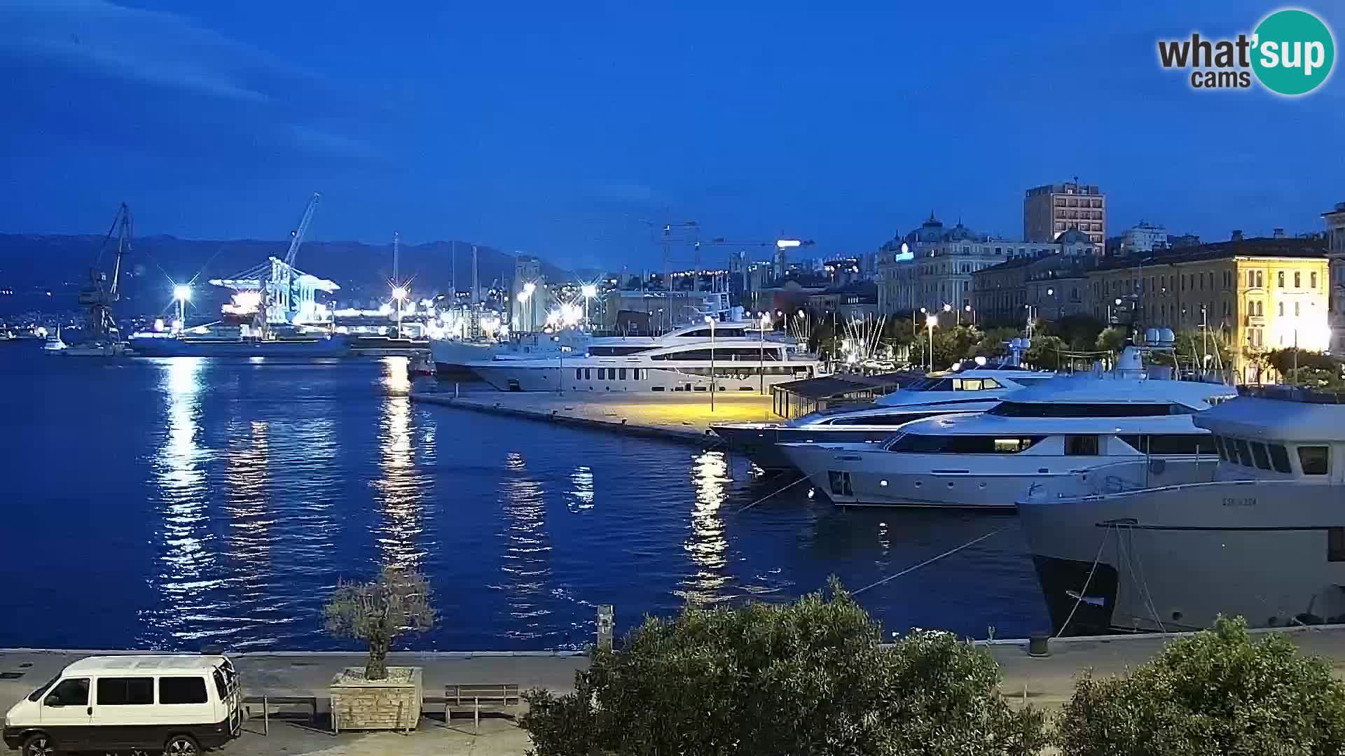 Riva i Marina u Rijeci – Web kamera uživo u Hrvatskoj