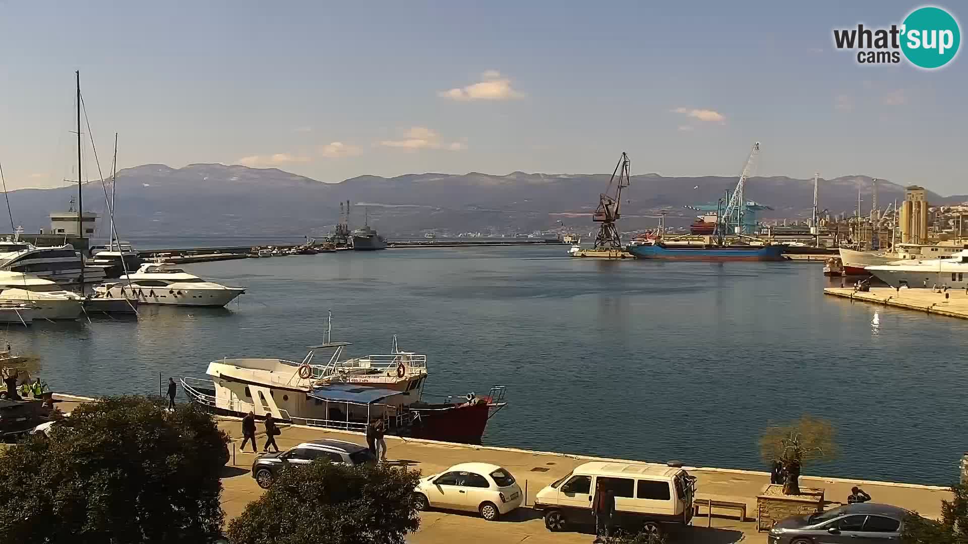 La Riva e la Marina a Rijeka (Fiume) – Live Webcam Croazia