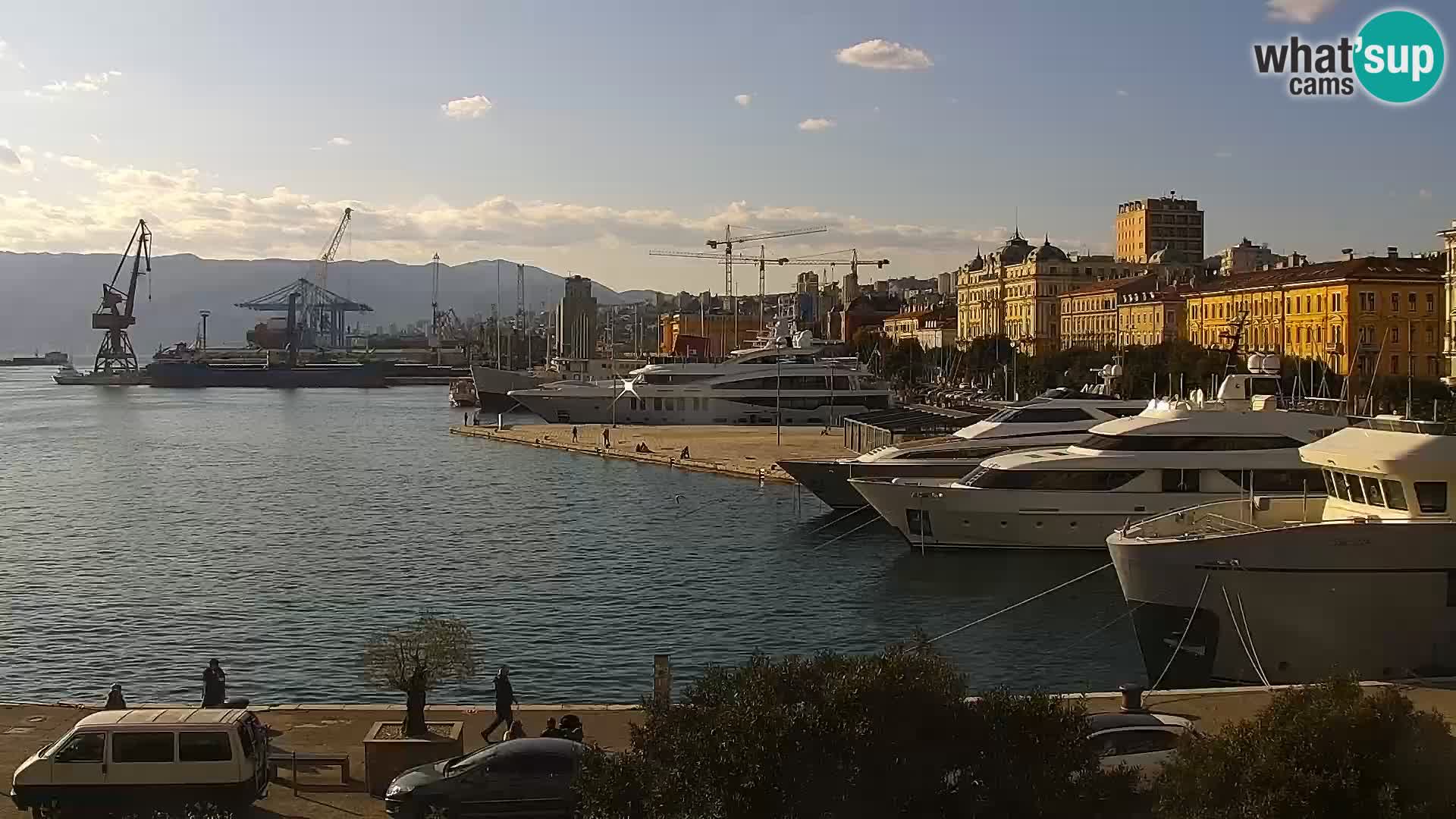 La Riva e la Marina a Rijeka (Fiume) – Live Webcam Croazia