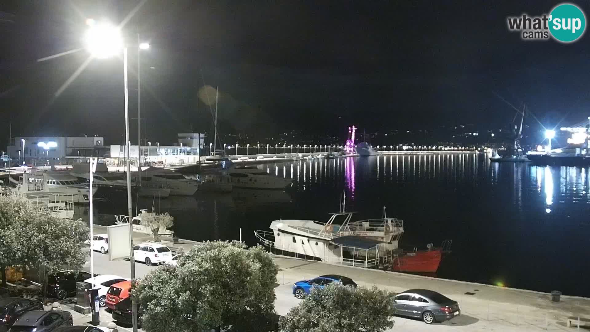The Riva and Marina in Rijeka  – Live Webcam Croatia