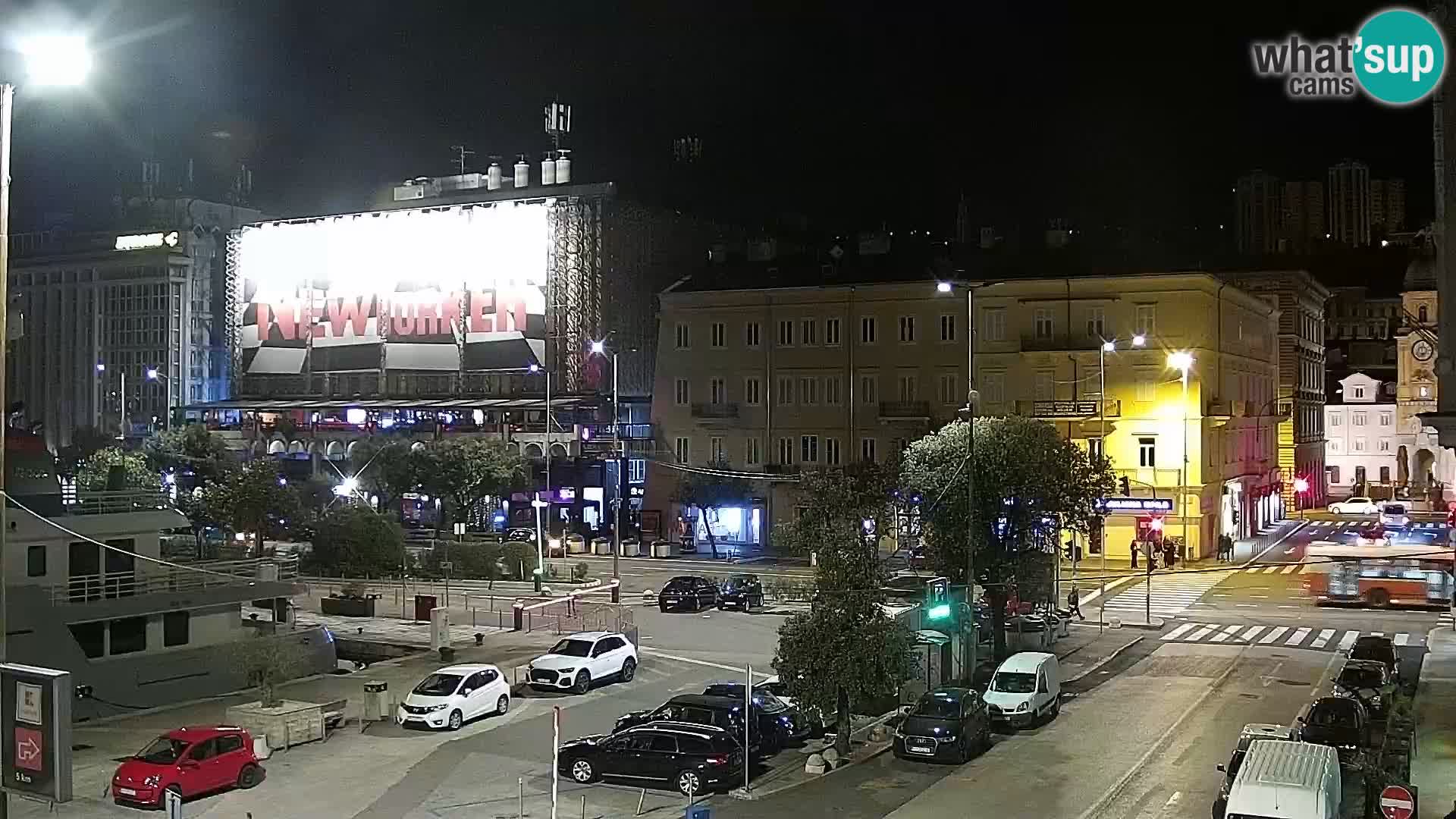 The Riva and Marina in Rijeka  – Live Webcam Croatia