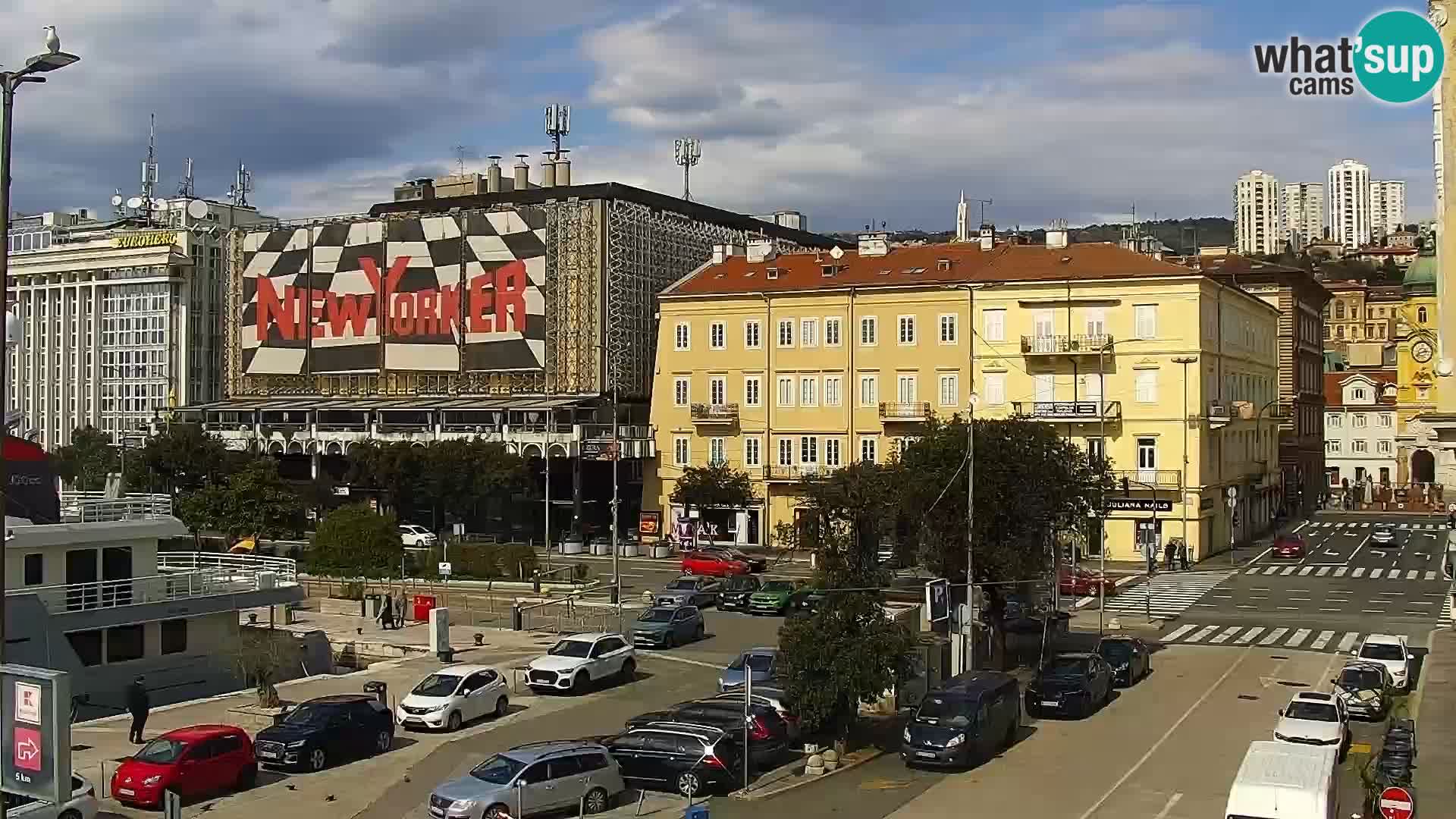 Die Riva und Marina in Rijeka – Live Webcam Kroatien