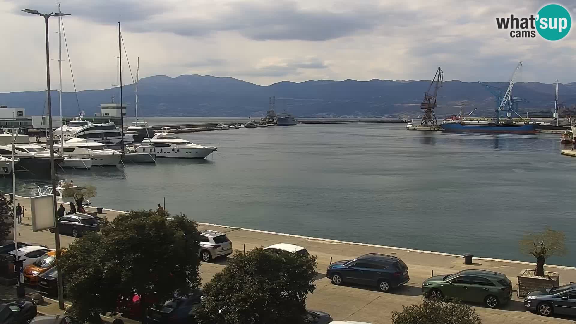 The Riva and Marina in Rijeka  – Live Webcam Croatia