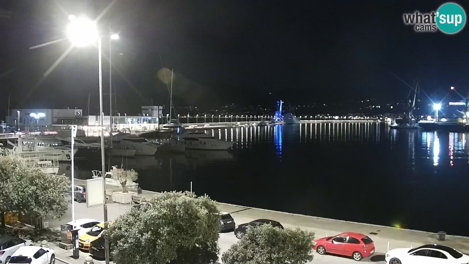 La Riva e la Marina a Rijeka (Fiume) – Live Webcam Croazia