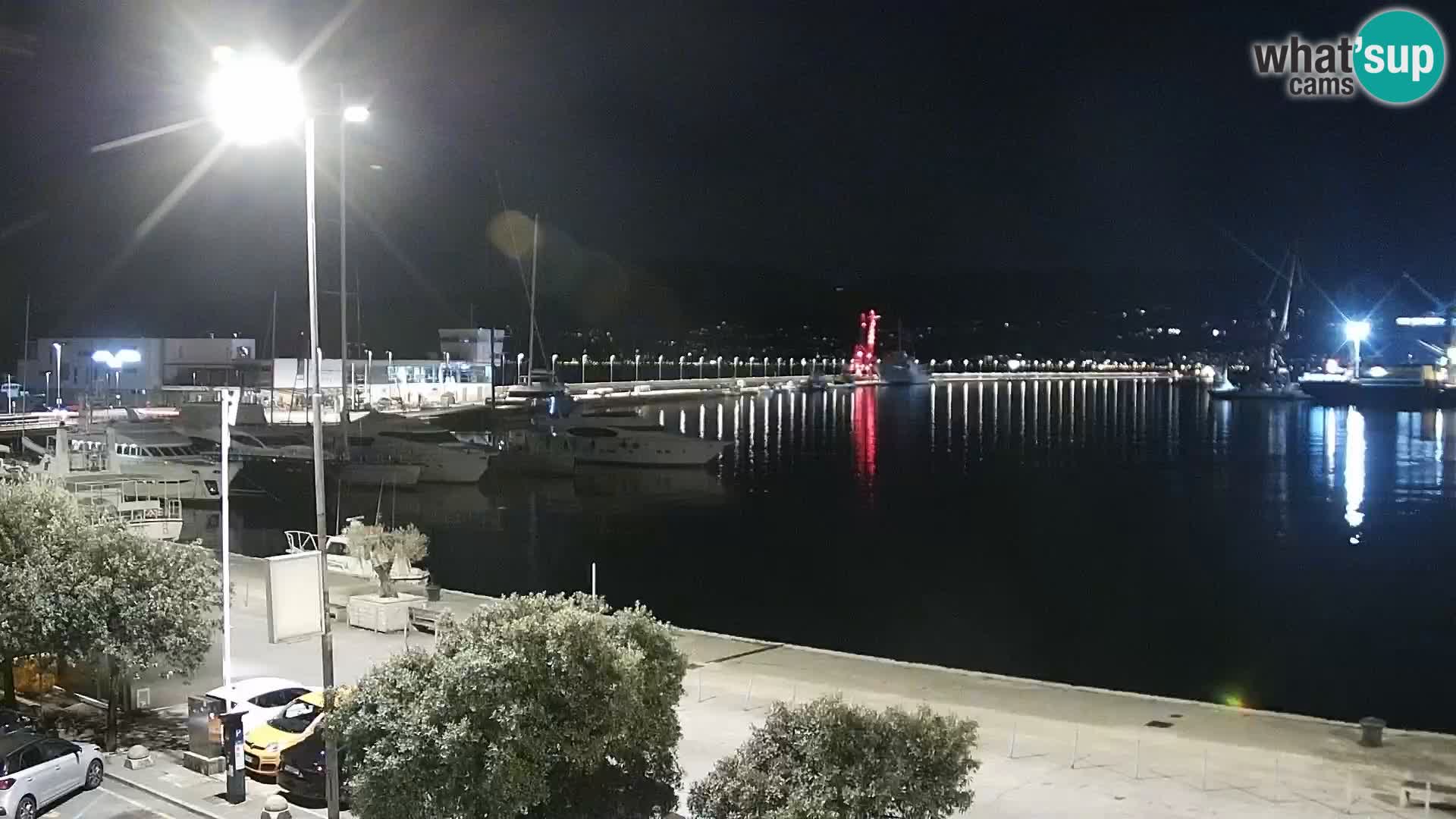 La Riva e la Marina a Rijeka (Fiume) – Live Webcam Croazia