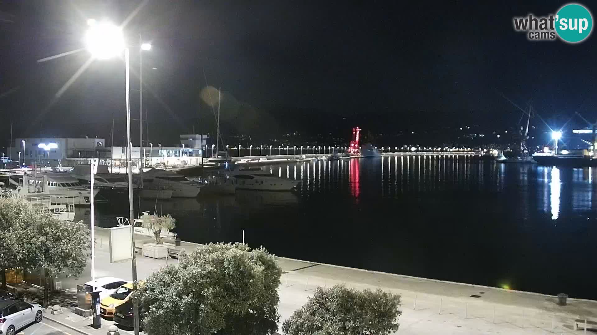 La Riva et Marina à Rijeka – Live Webcam Croatie