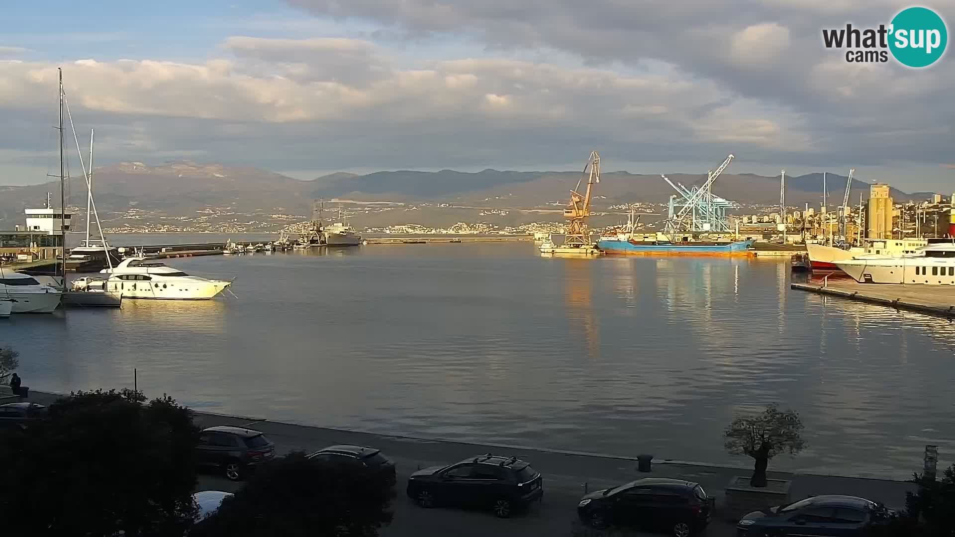 Riva i Marina u Rijeci – Web kamera uživo u Hrvatskoj