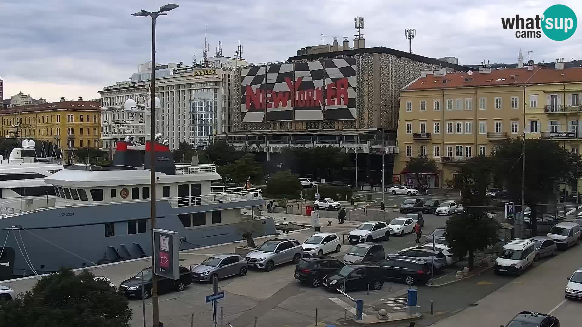 Riva i Marina u Rijeci – Web kamera uživo u Hrvatskoj