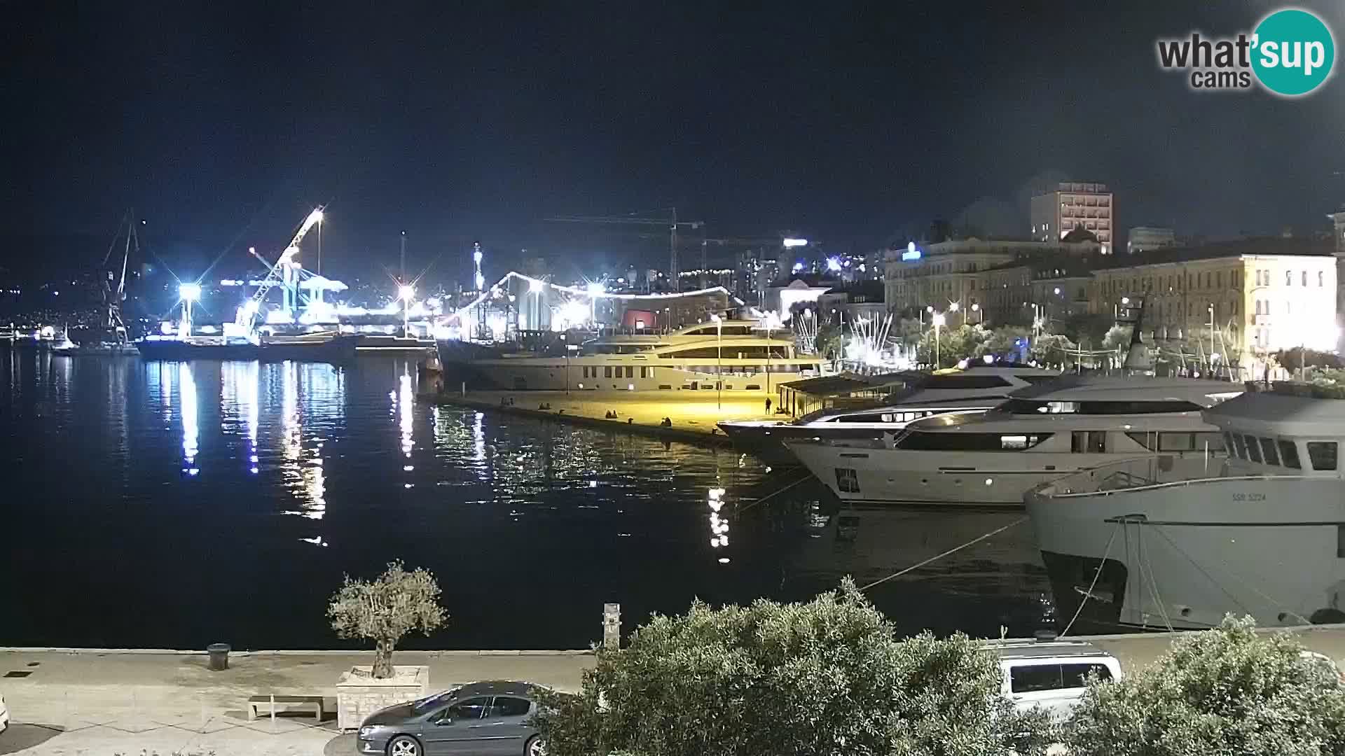 Die Riva und Marina in Rijeka – Live Webcam Kroatien