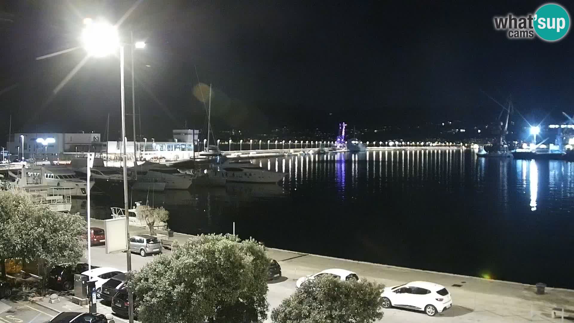 La Riva e la Marina a Rijeka (Fiume) – Live Webcam Croazia