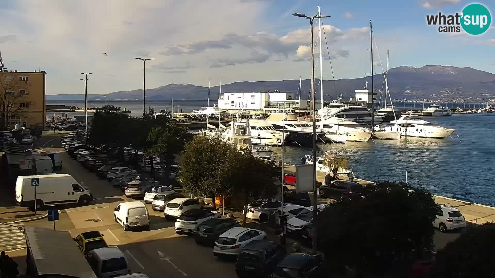 Die Riva und Marina in Rijeka – Live Webcam Kroatien