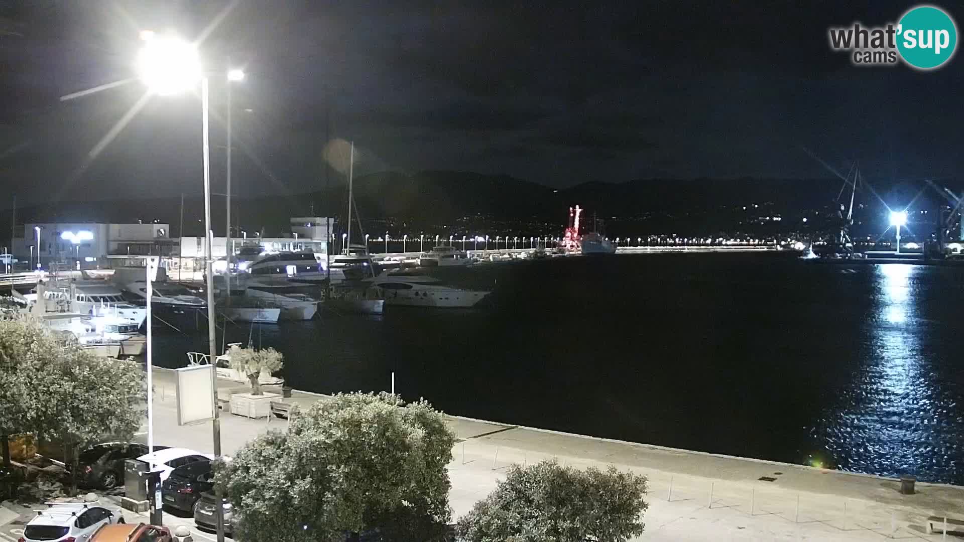 La Riva et Marina à Rijeka – Live Webcam Croatie