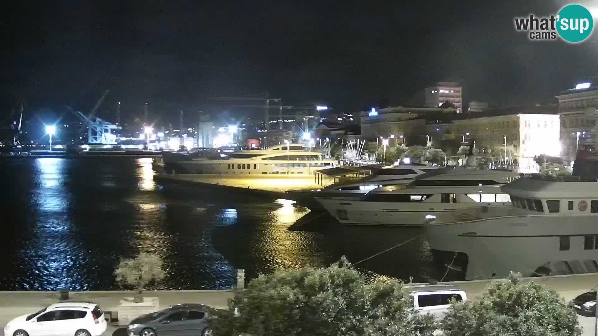 La Riva et Marina à Rijeka – Live Webcam Croatie