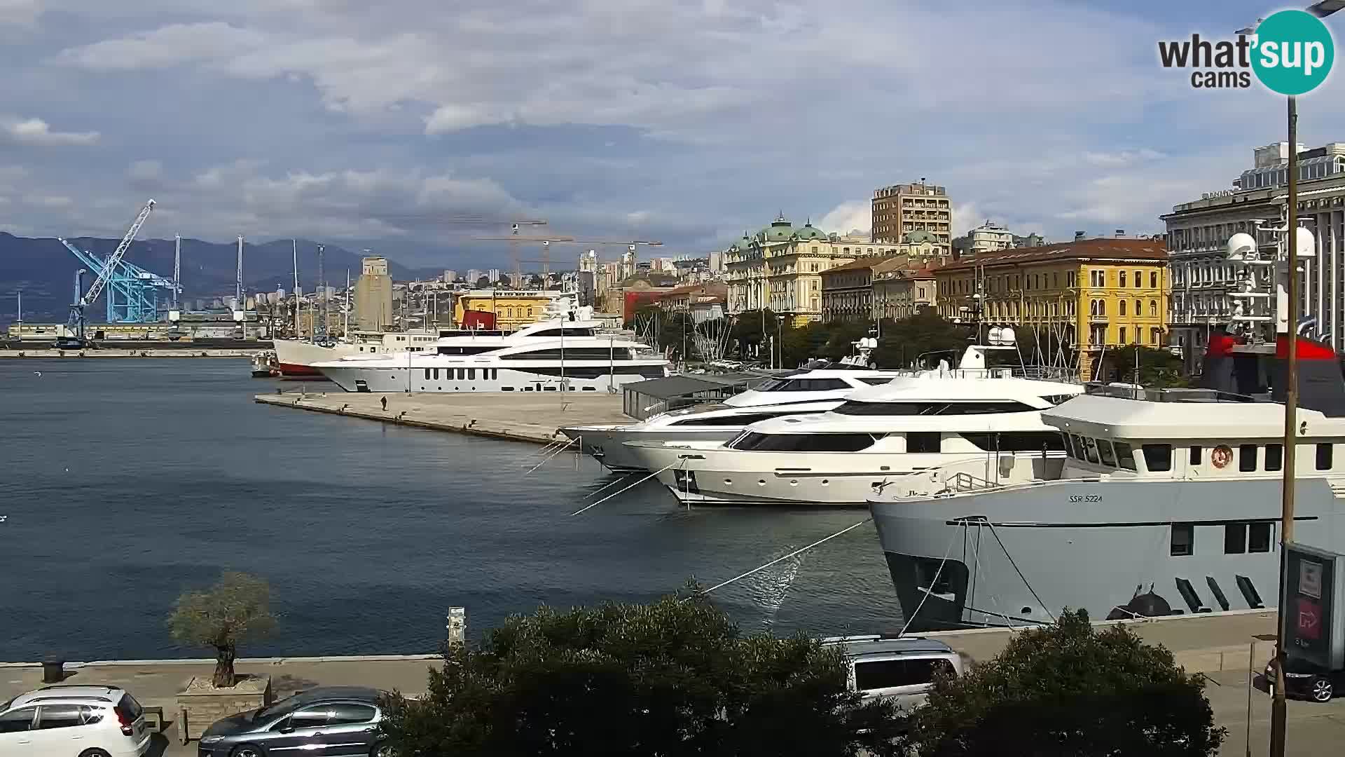 Die Riva und Marina in Rijeka – Live Webcam Kroatien