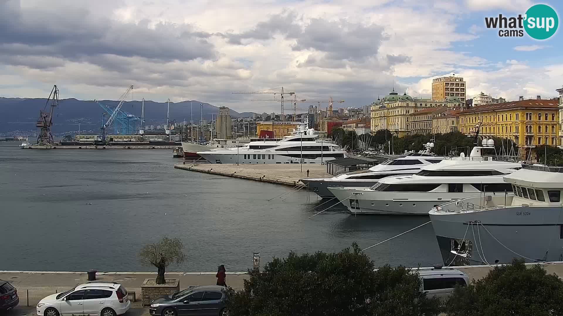 La Riva e la Marina a Rijeka (Fiume) – Live Webcam Croazia
