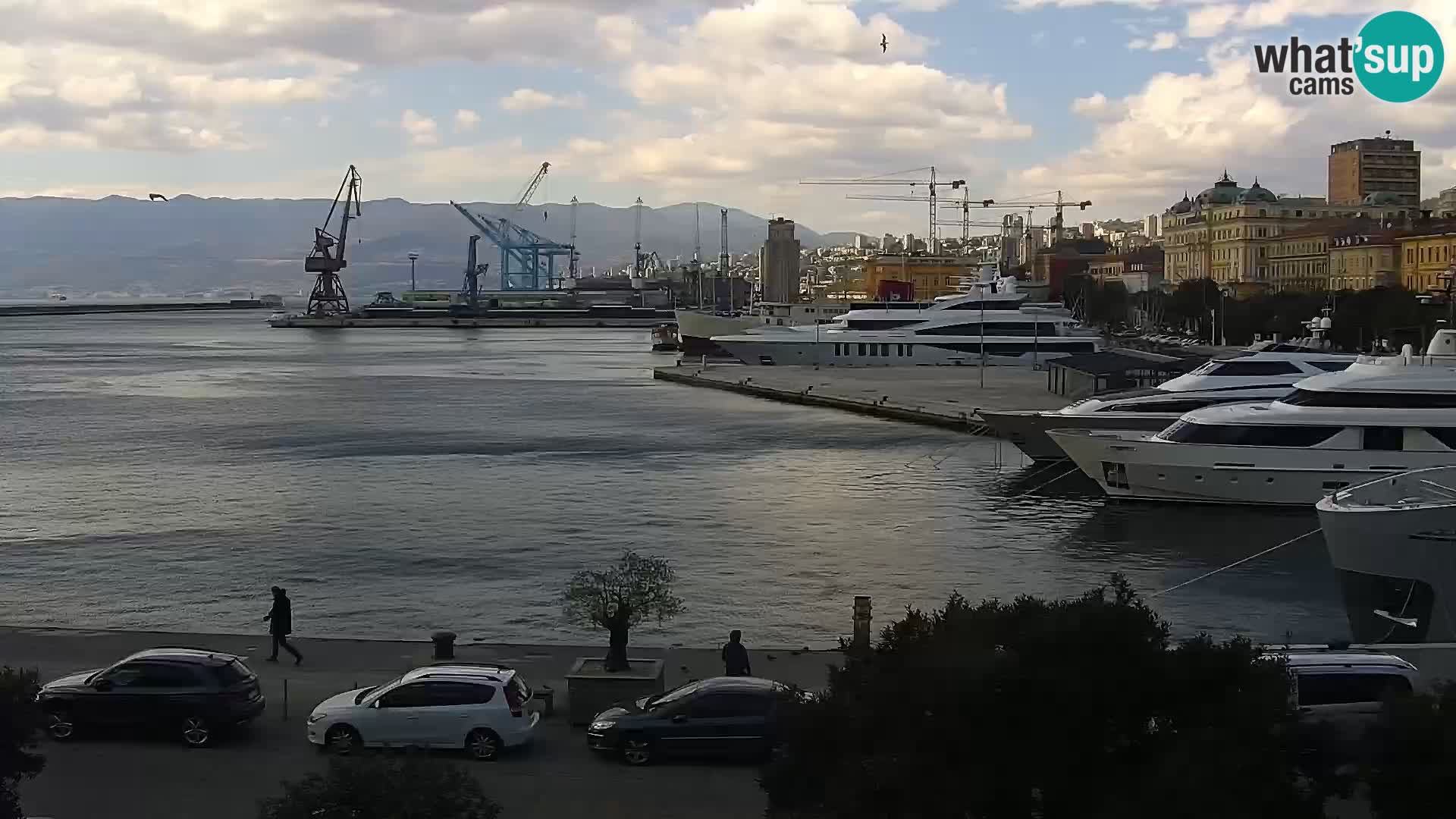 La Riva e la Marina a Rijeka (Fiume) – Live Webcam Croazia