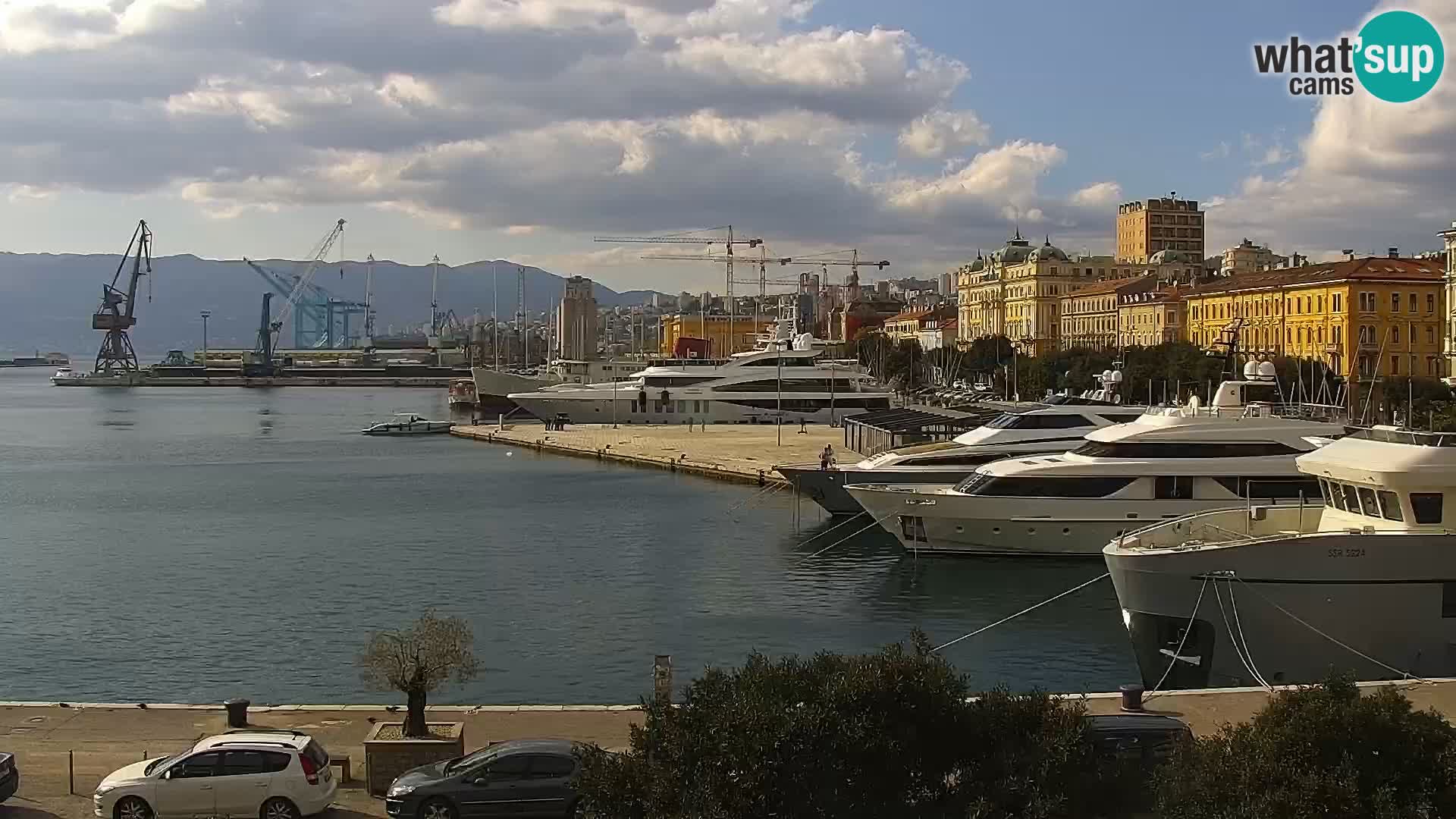 La Riva e la Marina a Rijeka (Fiume) – Live Webcam Croazia