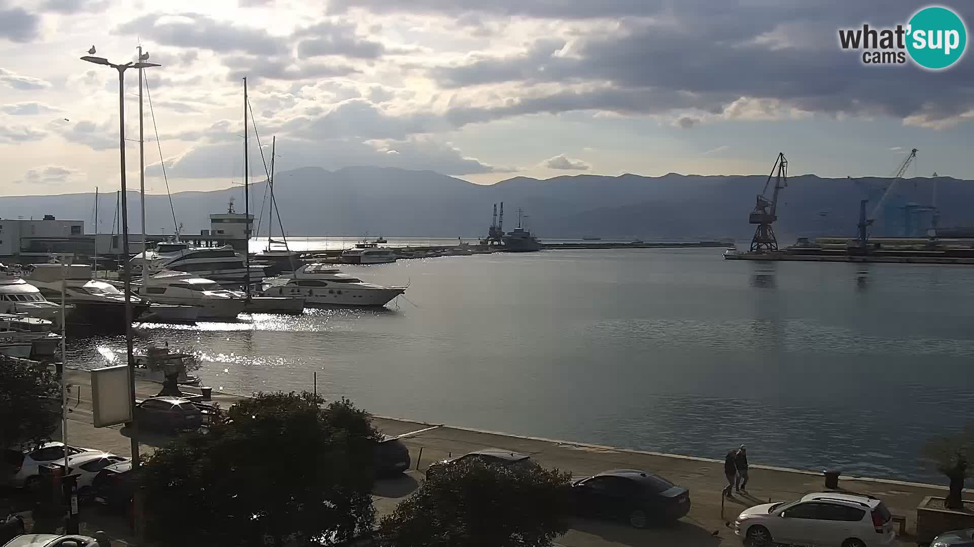 Riva i Marina u Rijeci – Web kamera uživo u Hrvatskoj