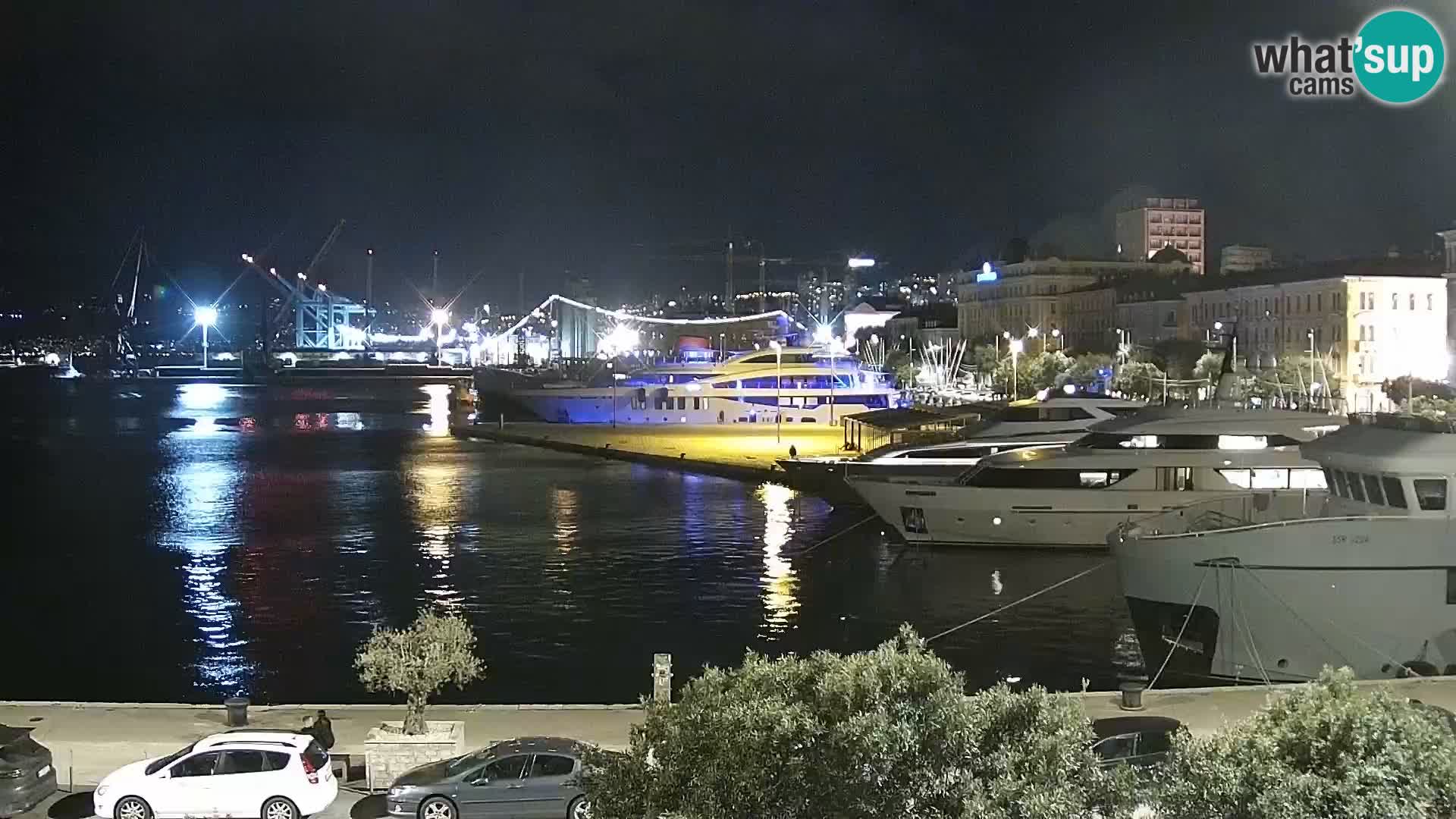 Riva i Marina u Rijeci – Web kamera uživo u Hrvatskoj