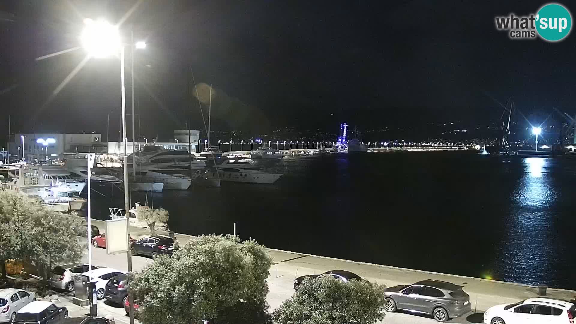 The Riva and Marina in Rijeka  – Live Webcam Croatia