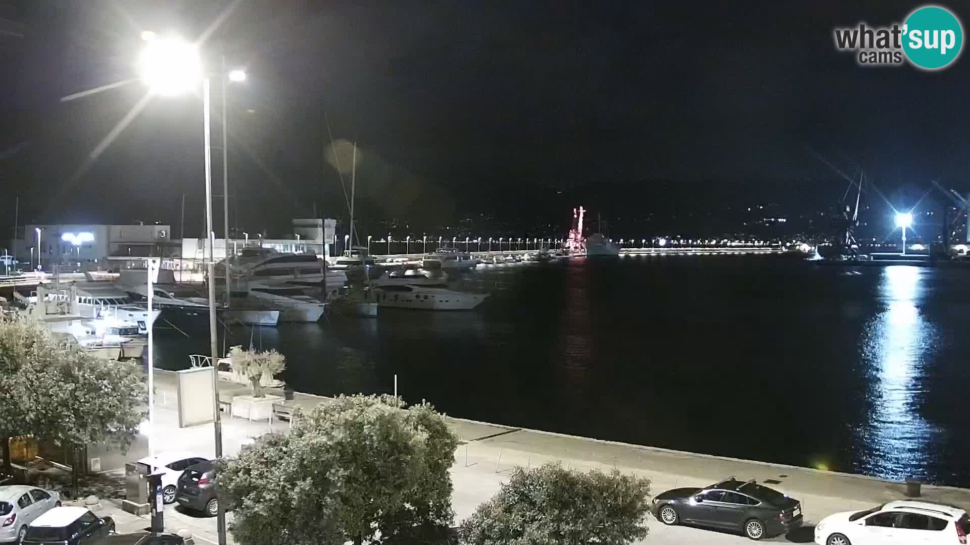La Riva e la Marina a Rijeka (Fiume) – Live Webcam Croazia