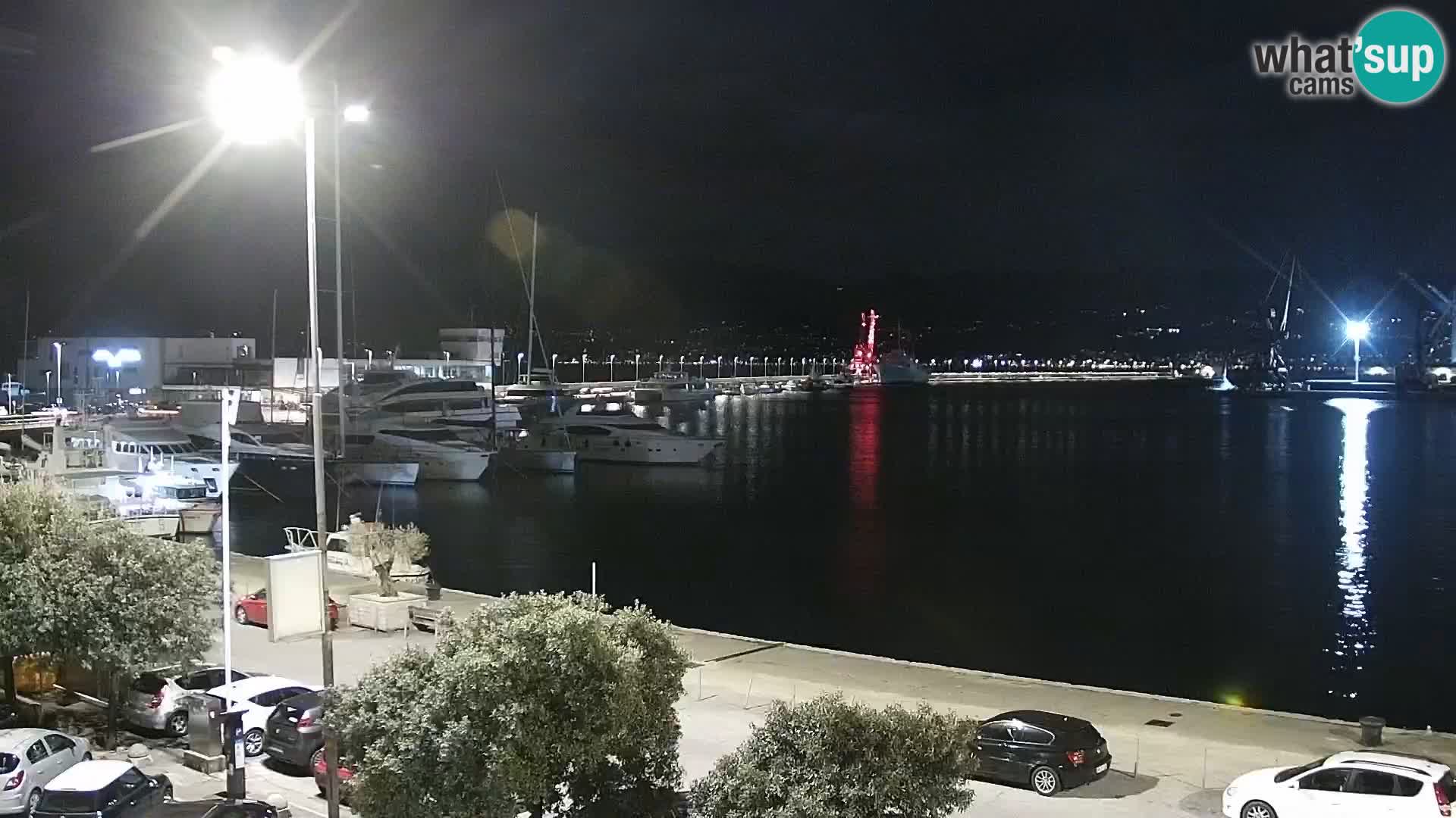 Die Riva und Marina in Rijeka – Live Webcam Kroatien