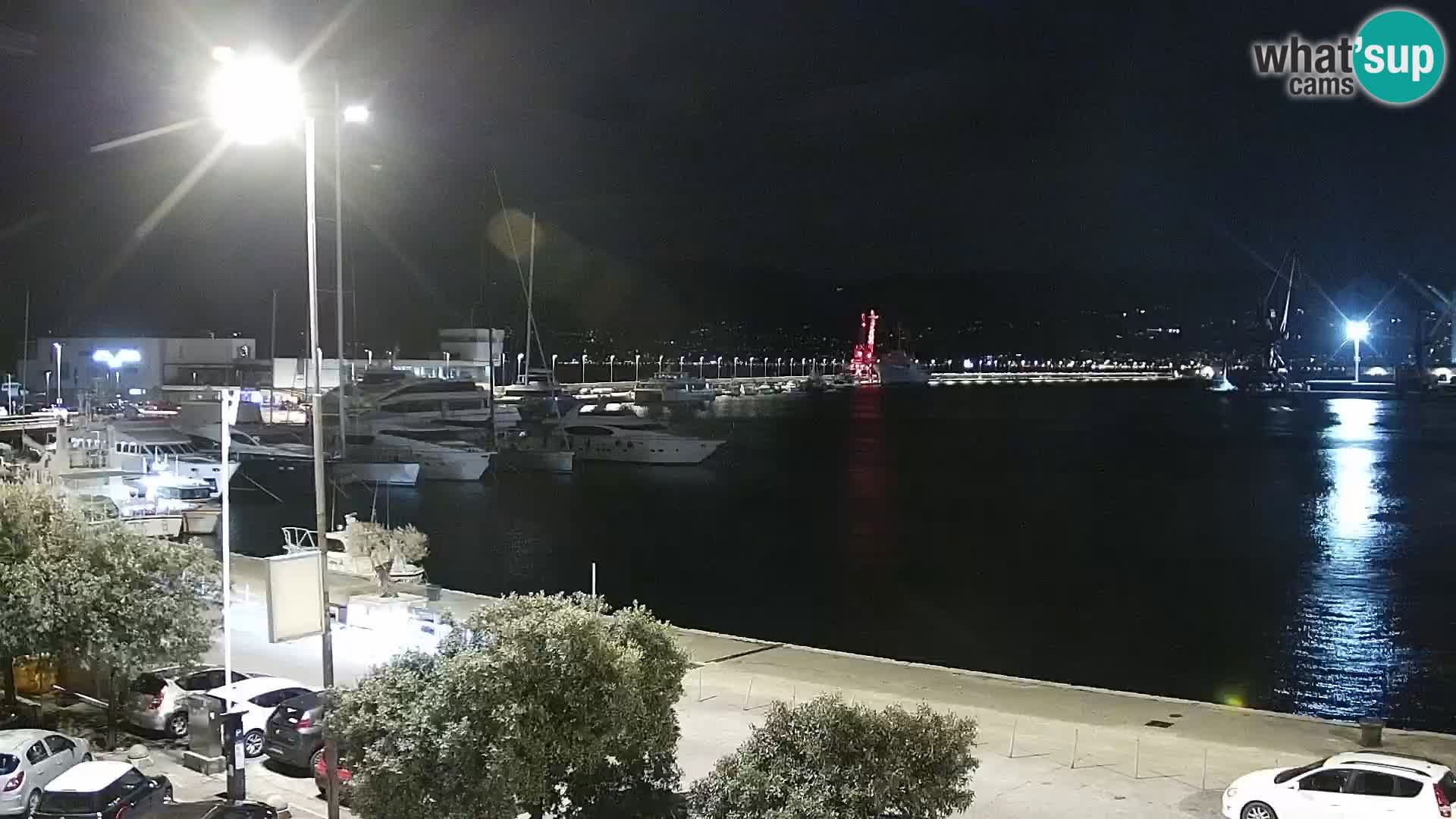Die Riva und Marina in Rijeka – Live Webcam Kroatien