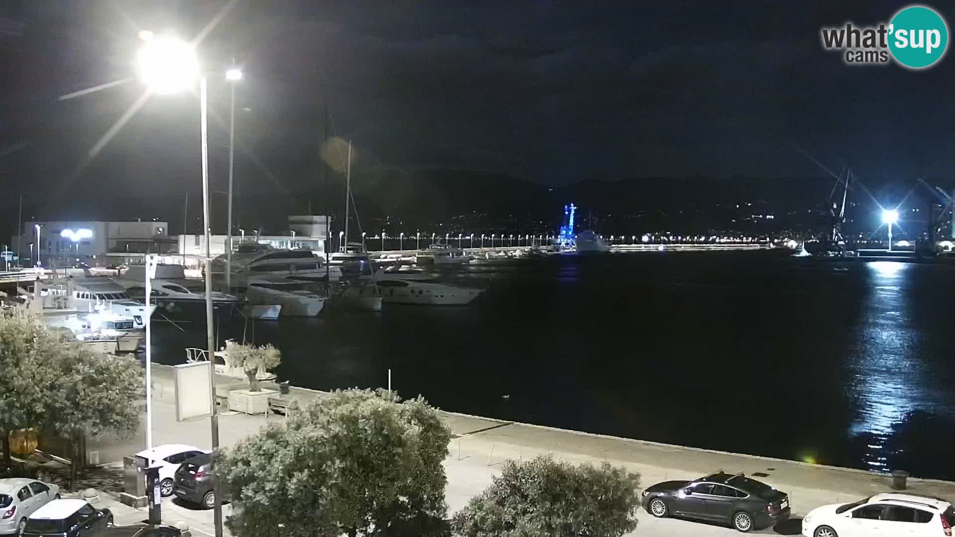 La Riva e la Marina a Rijeka (Fiume) – Live Webcam Croazia