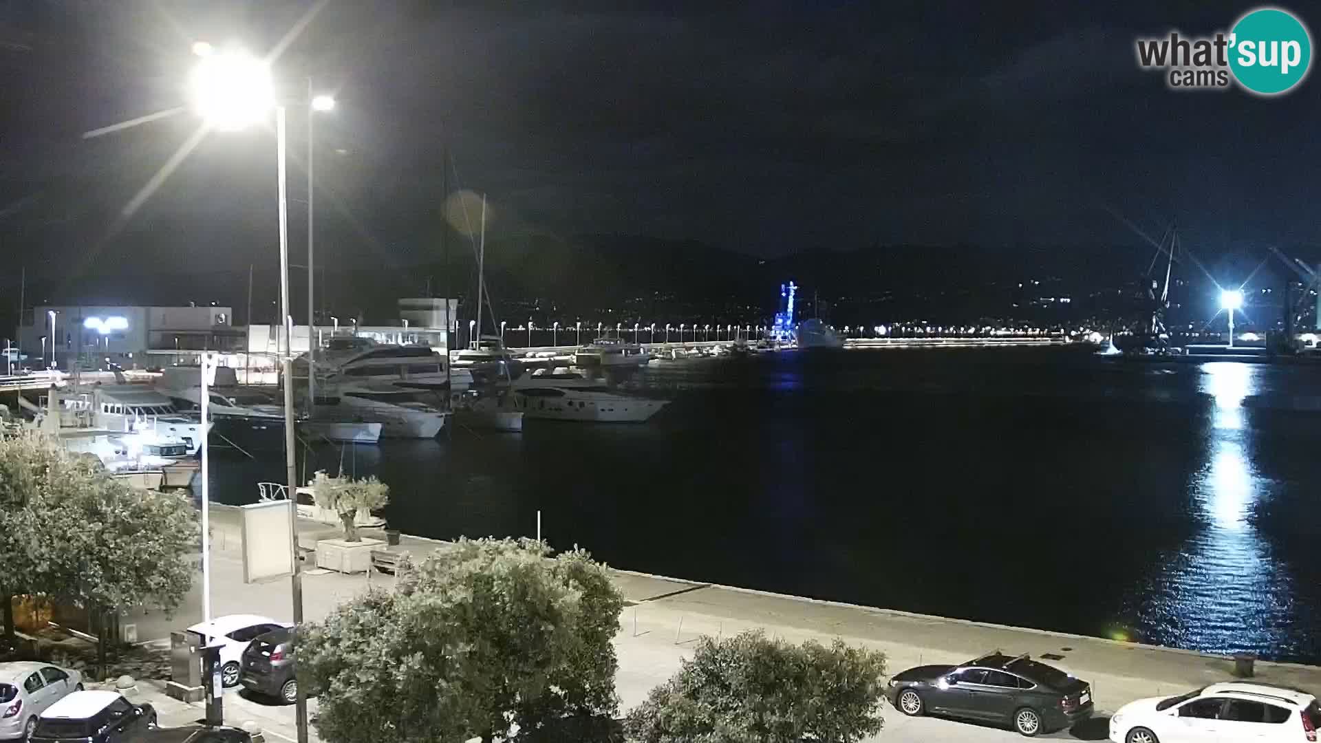 La Riva et Marina à Rijeka – Live Webcam Croatie