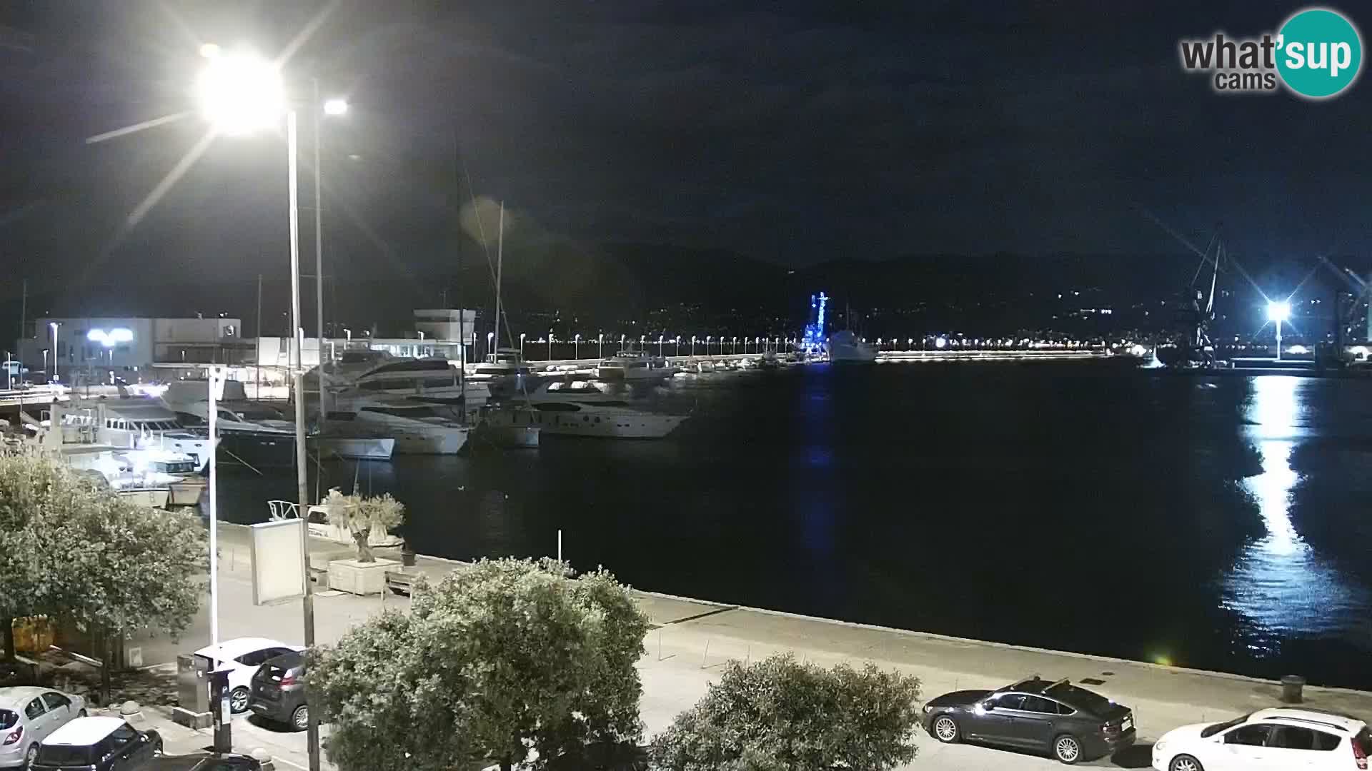 Die Riva und Marina in Rijeka – Live Webcam Kroatien