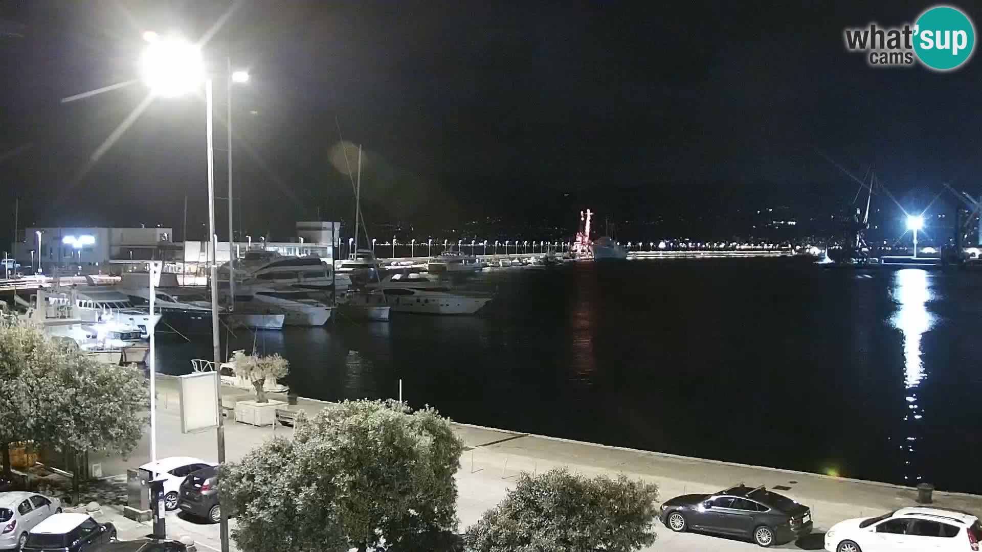 La Riva e la Marina a Rijeka (Fiume) – Live Webcam Croazia