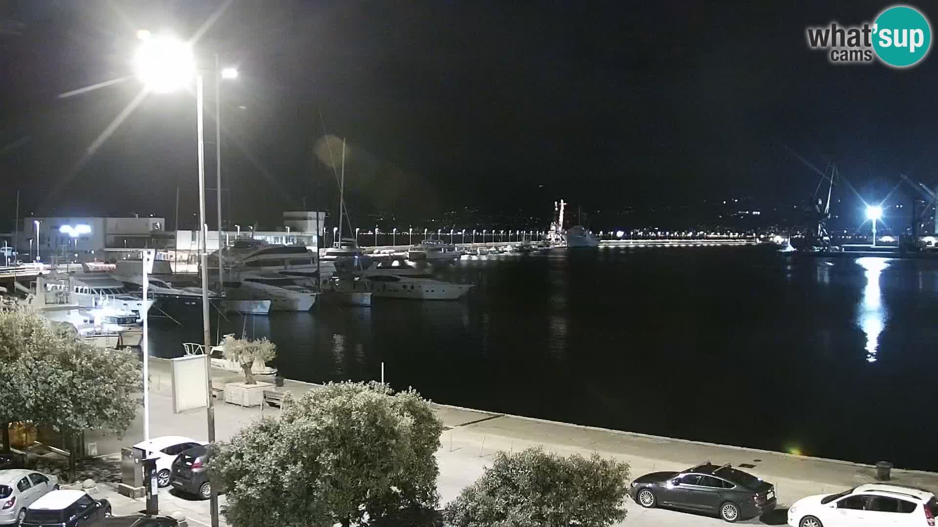 La Riva y Marina en Rijeka – Webcam en vivo Croacia