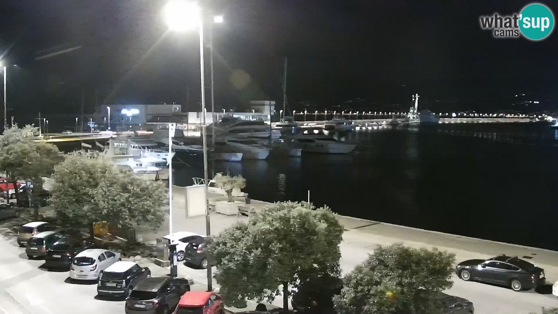Die Riva und Marina in Rijeka – Live Webcam Kroatien
