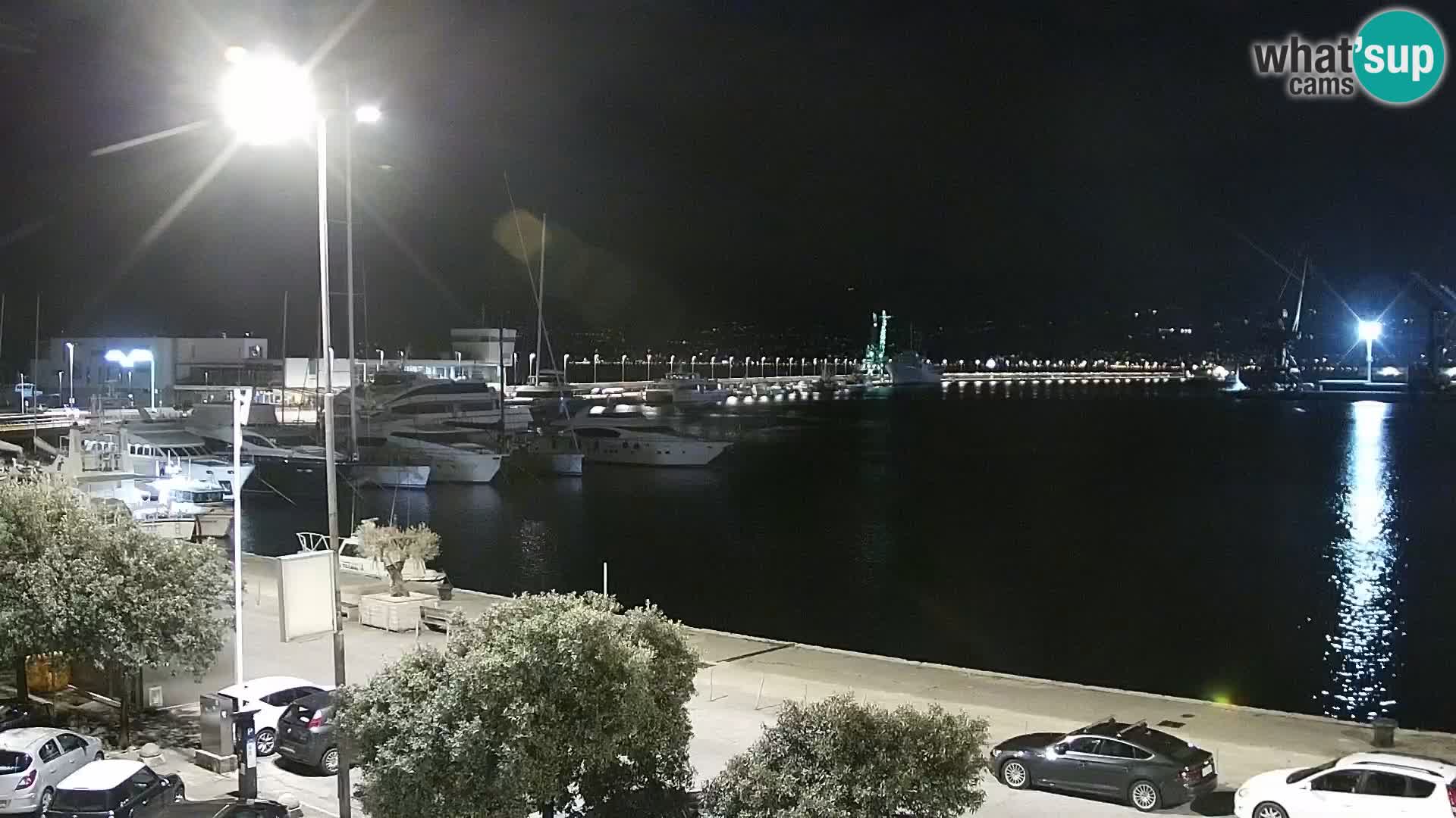 La Riva y Marina en Rijeka – Webcam en vivo Croacia