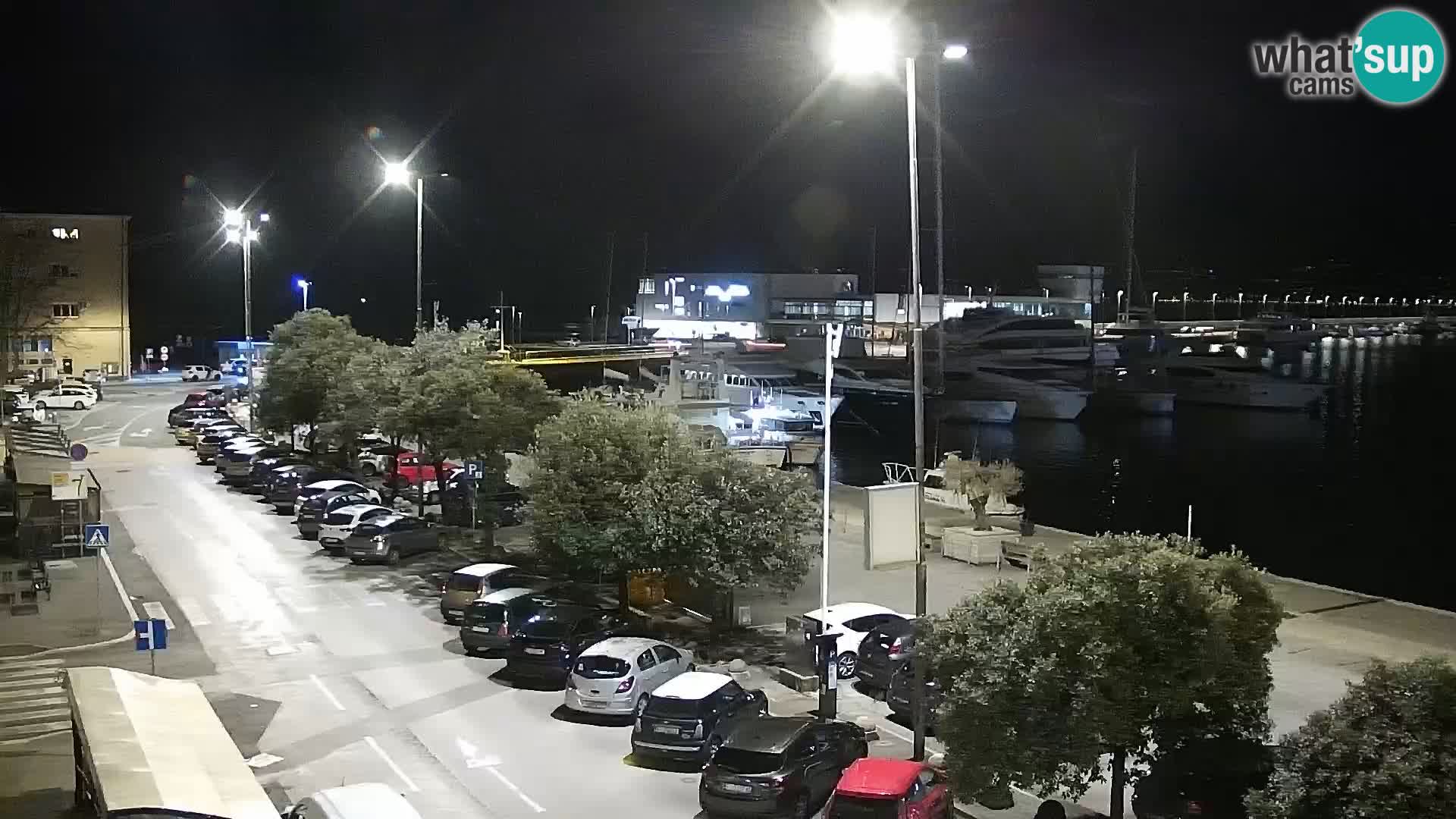 The Riva and Marina in Rijeka  – Live Webcam Croatia