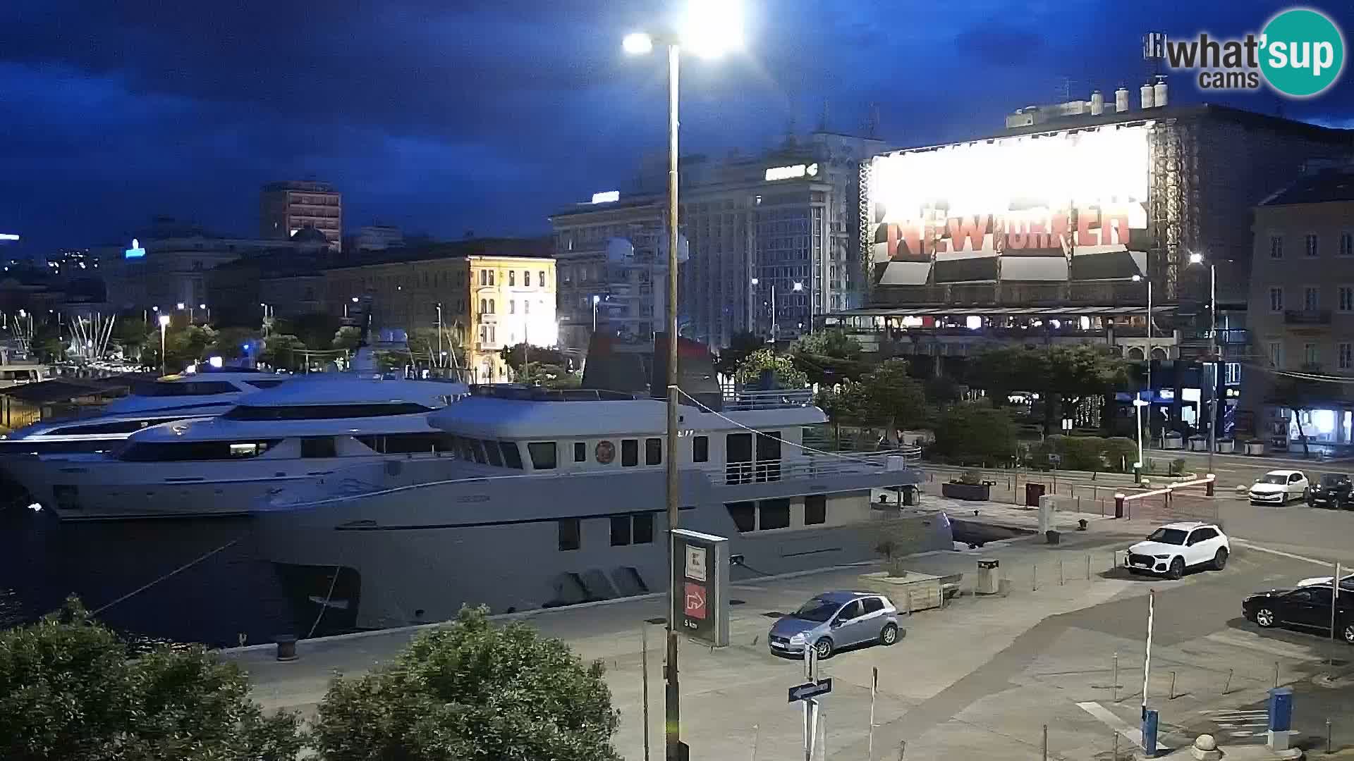 La Riva e la Marina a Rijeka (Fiume) – Live Webcam Croazia