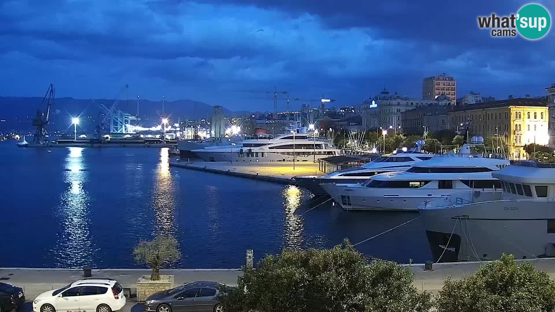 Riva i Marina u Rijeci – Web kamera uživo u Hrvatskoj