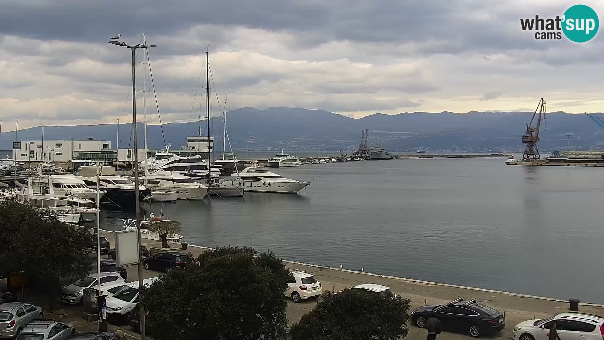 La Riva e la Marina a Rijeka (Fiume) – Live Webcam Croazia