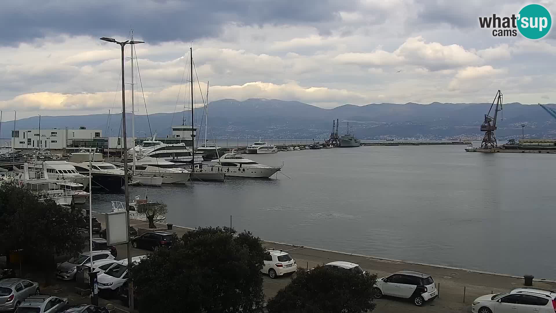 La Riva et Marina à Rijeka – Live Webcam Croatie