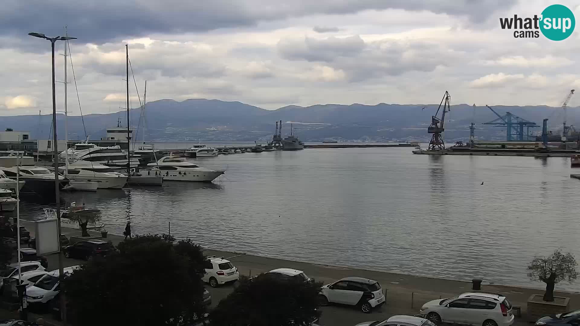 La Riva et Marina à Rijeka – Live Webcam Croatie