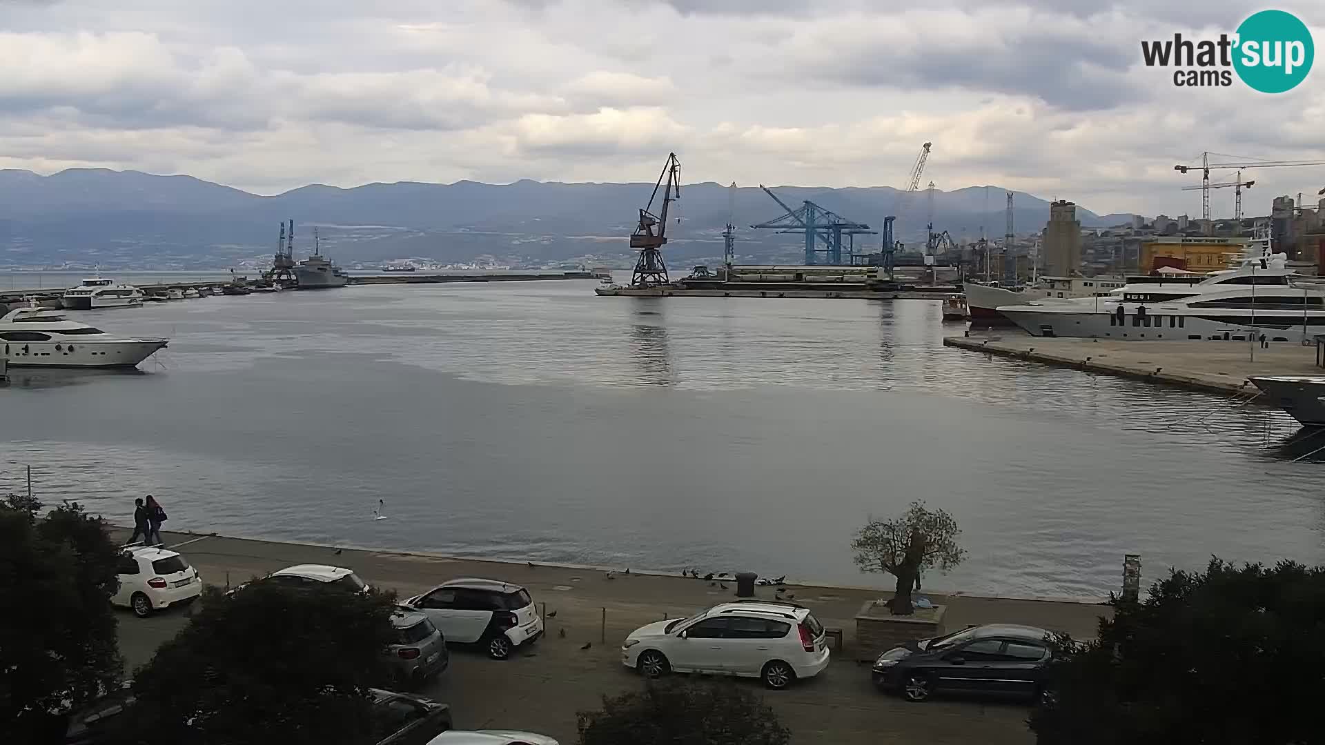La Riva e la Marina a Rijeka (Fiume) – Live Webcam Croazia
