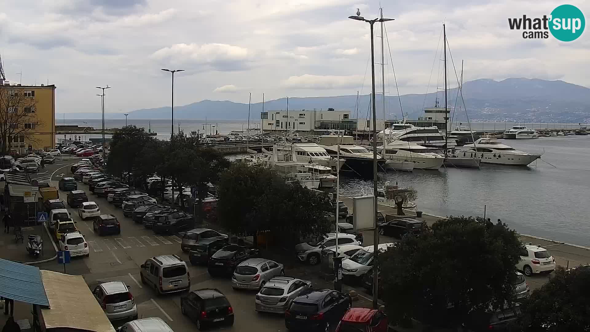 Die Riva und Marina in Rijeka – Live Webcam Kroatien