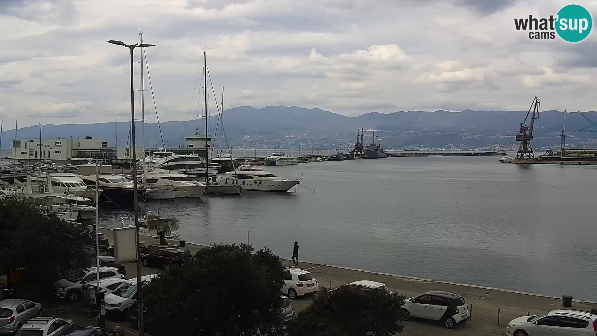 La Riva et Marina à Rijeka – Live Webcam Croatie