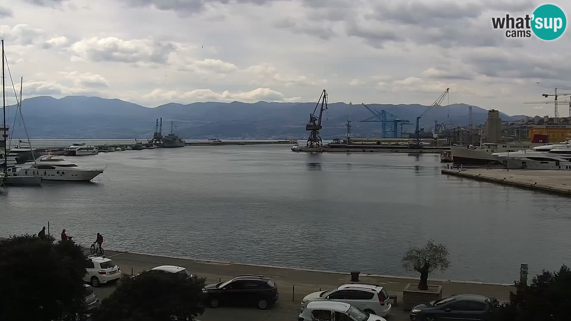 La Riva et Marina à Rijeka – Live Webcam Croatie